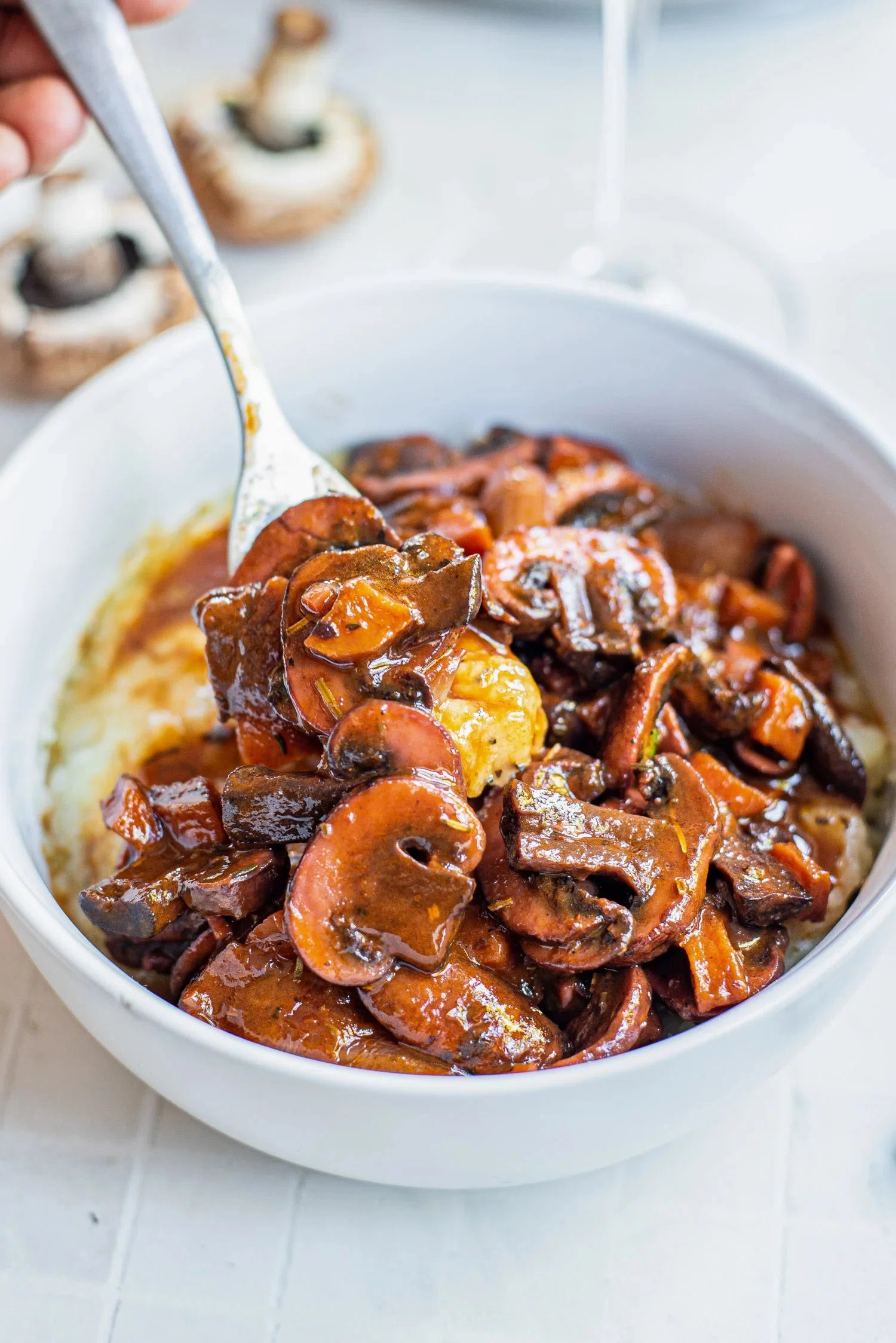 Mushrooms Bourguignon