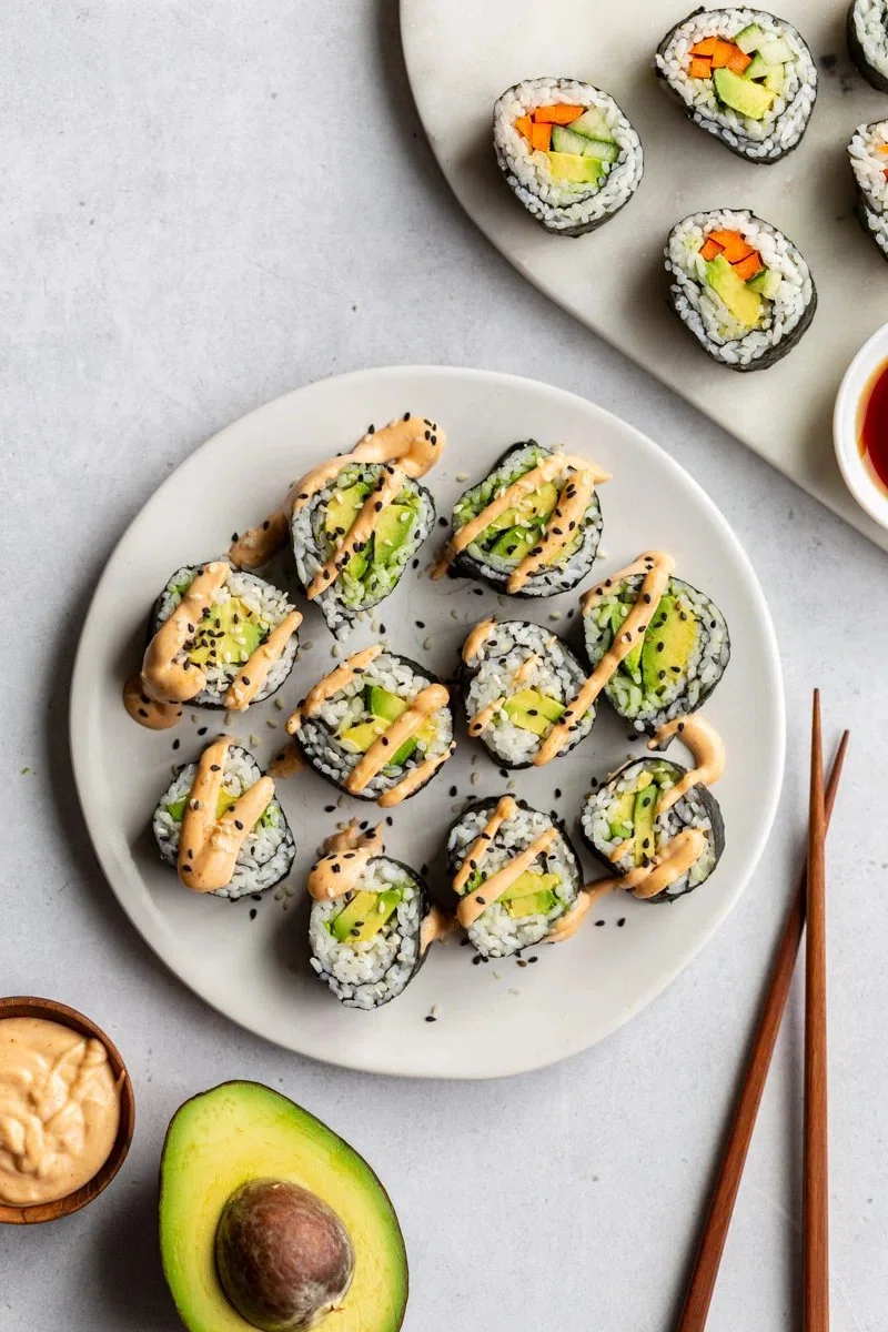 Easy Avocado Roll Sushi