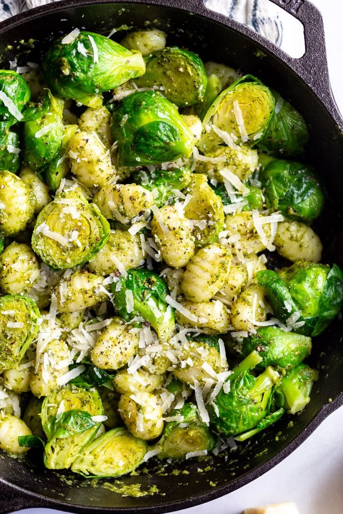 Brussels Sprouts Pesto Gnocchi