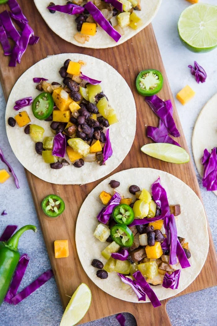 Sheet Pan Squash Tacos