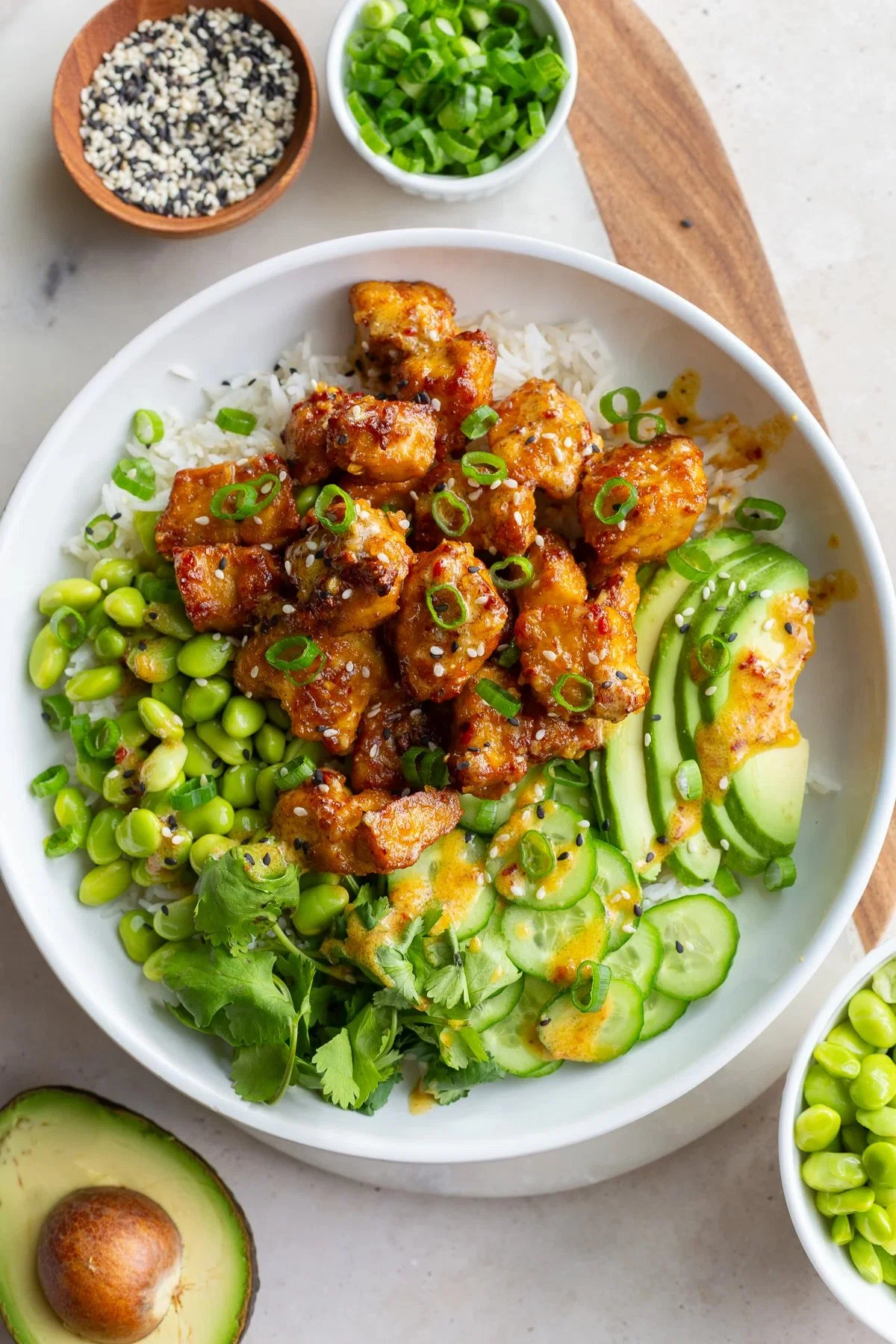Chili Crisp Tofu Bowls