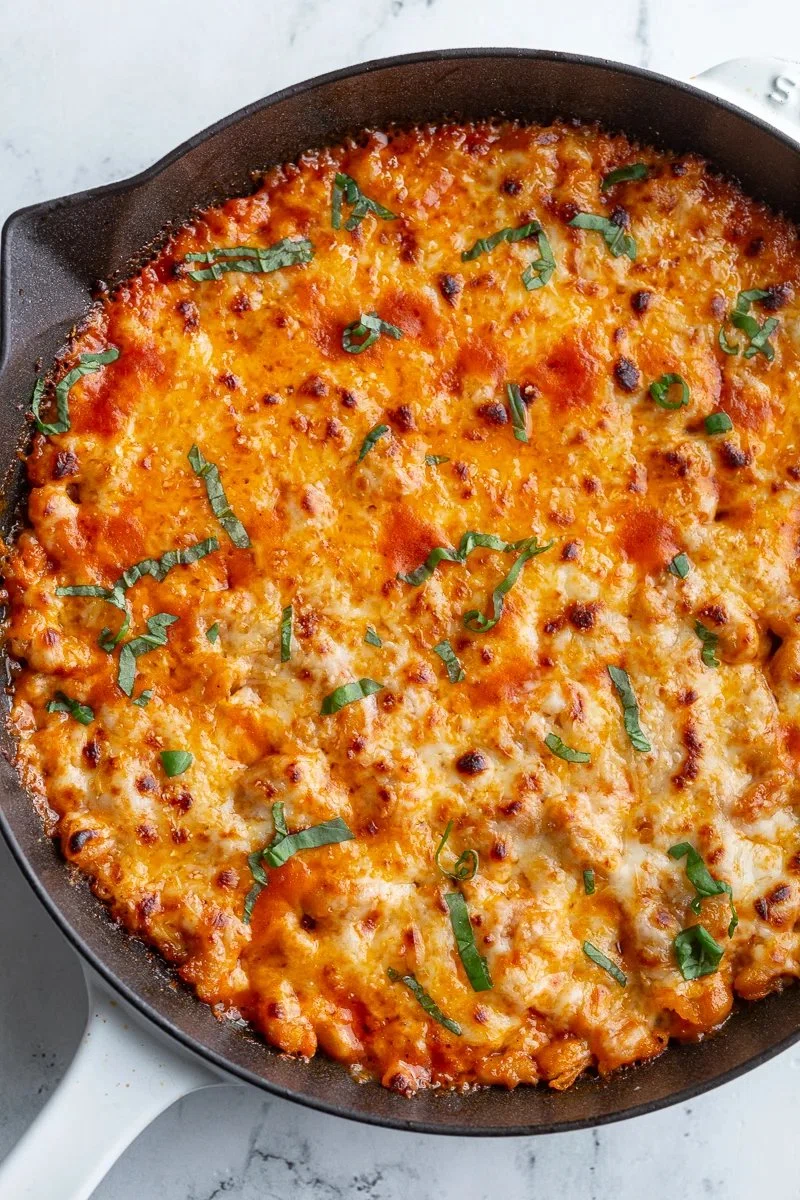 Cheesy White Bean Tomato Bake