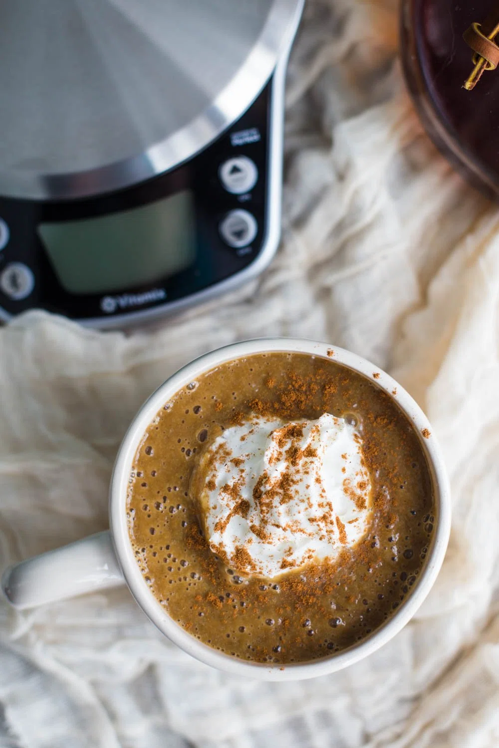 Warm Pumpkin Latte with the Vitamix Perfect Blend