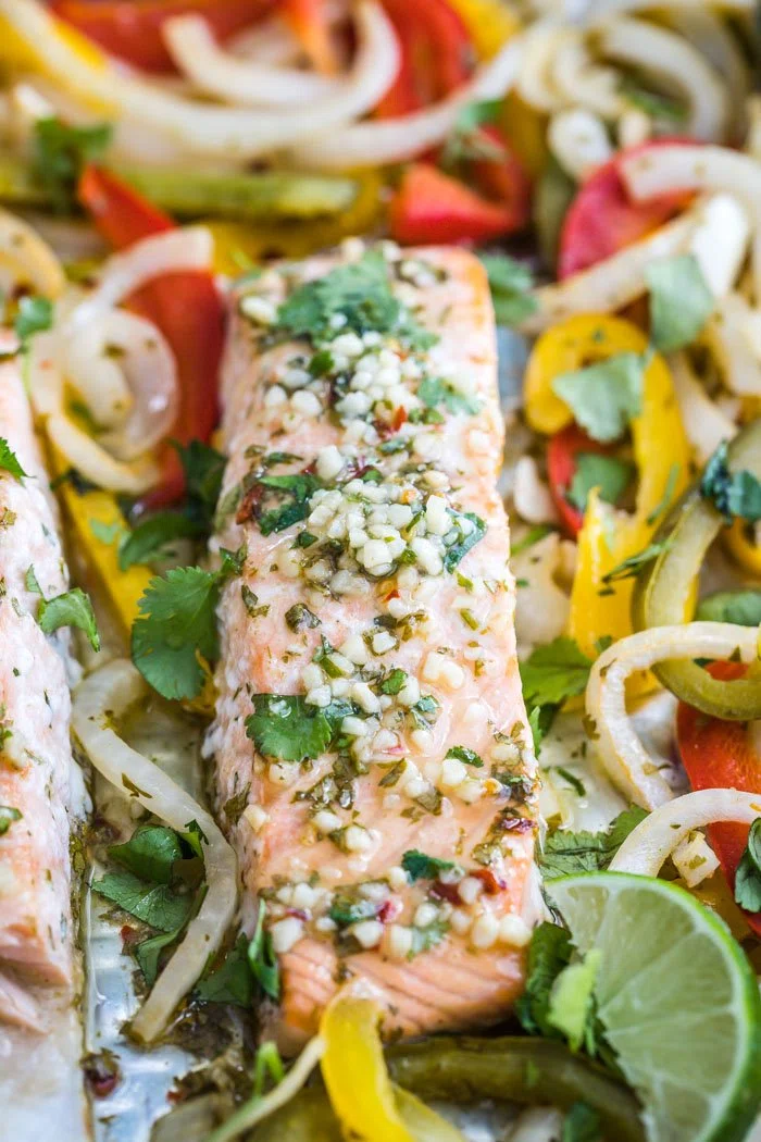 Sheet Pan Garlic Lime Salmon