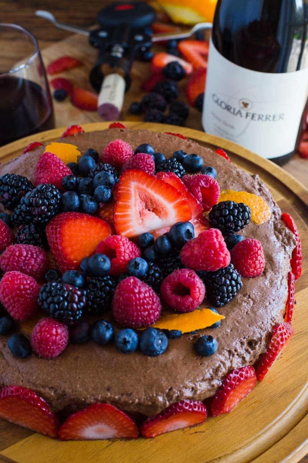 Berry Chocolate Mousse Cake
