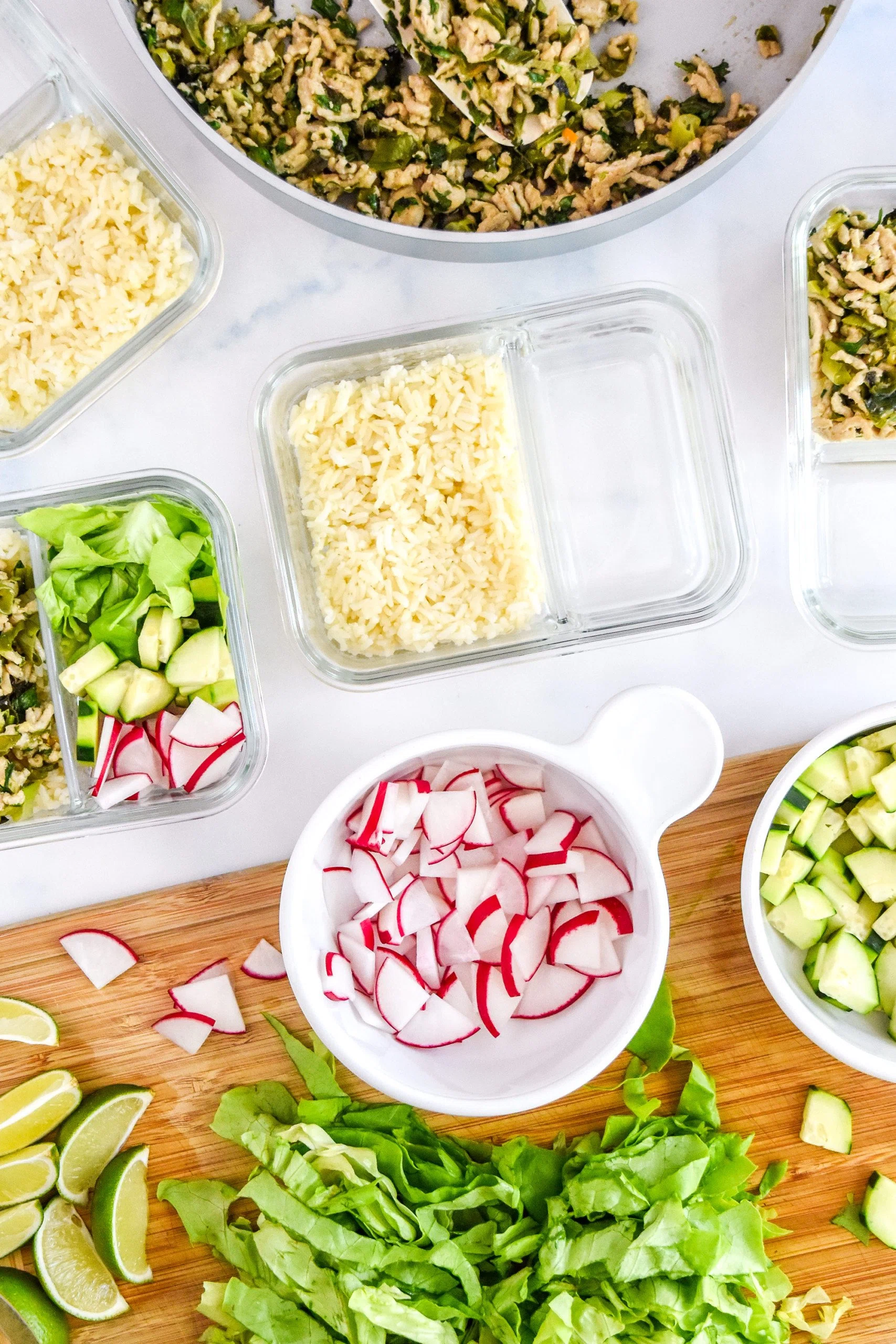 Thai Chicken Larb Inspired Meal Prep