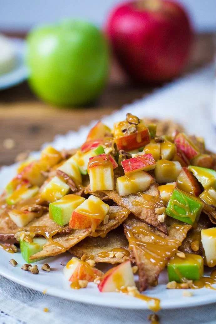 Caramel Apple Dessert Nachos