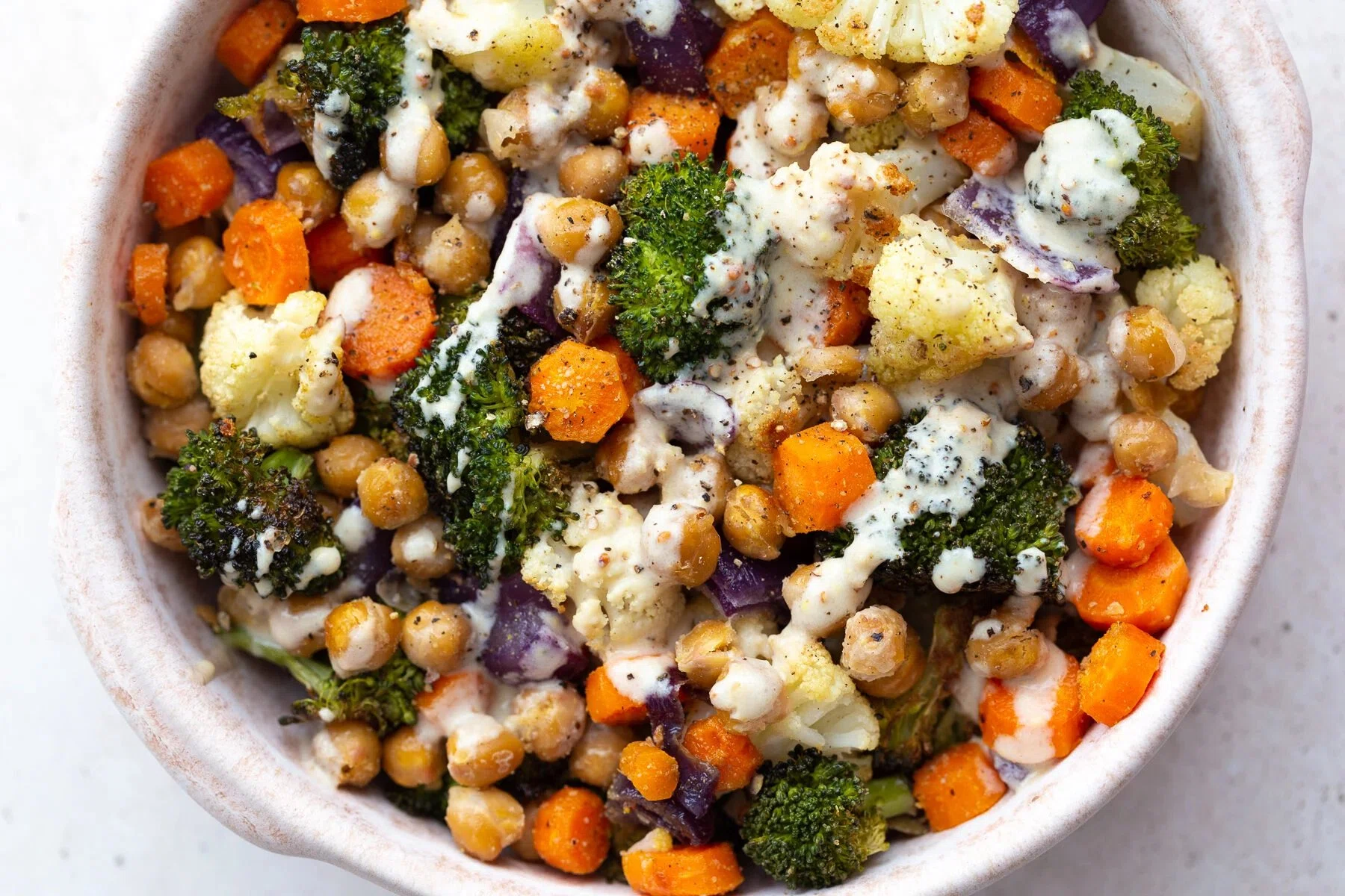 Roasted Veggie Bowls with Lemon Tahini Sauce