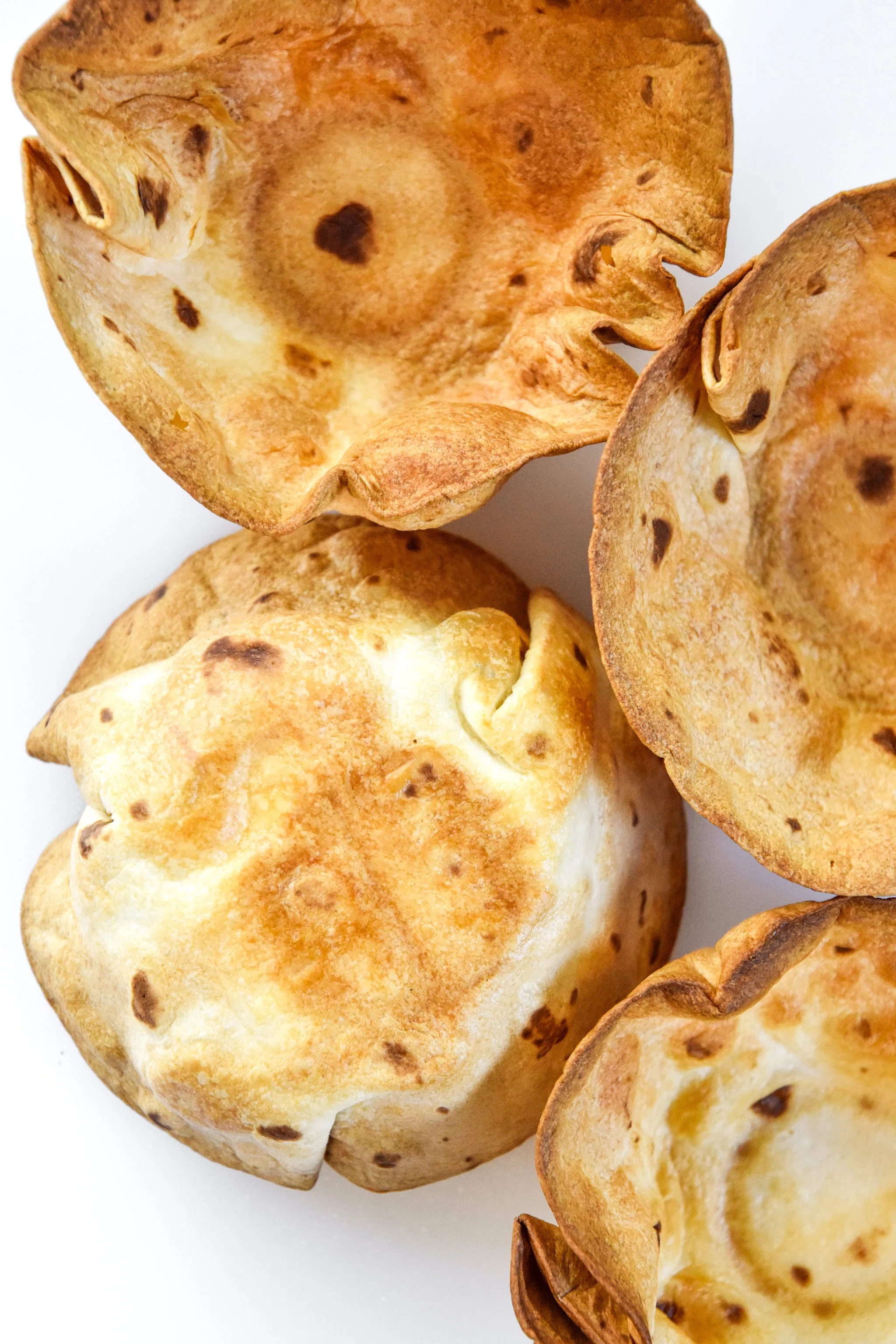 Air Fryer Flour Tortilla Bowls