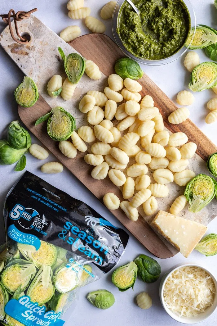 Brussels Sprouts Pesto Gnocchi