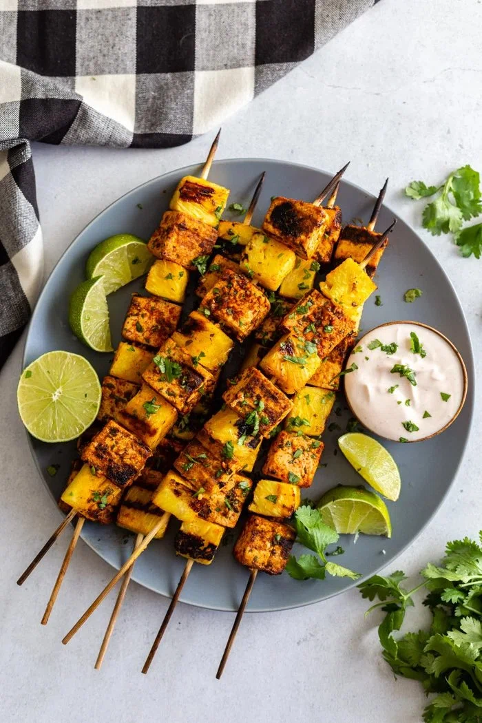 Pineapple Tofu Skewers