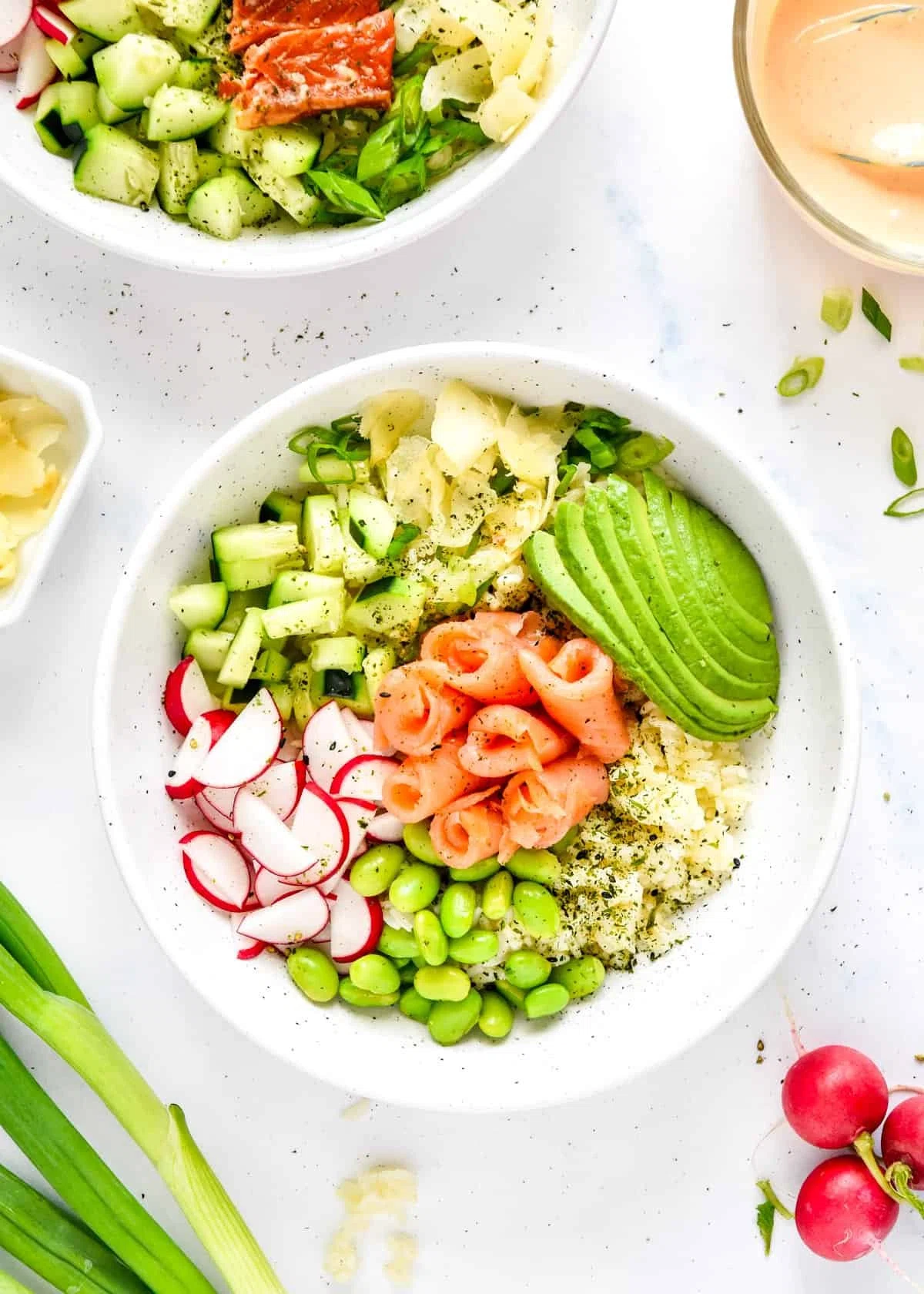 Easy Smoked Salmon Rice Bowls