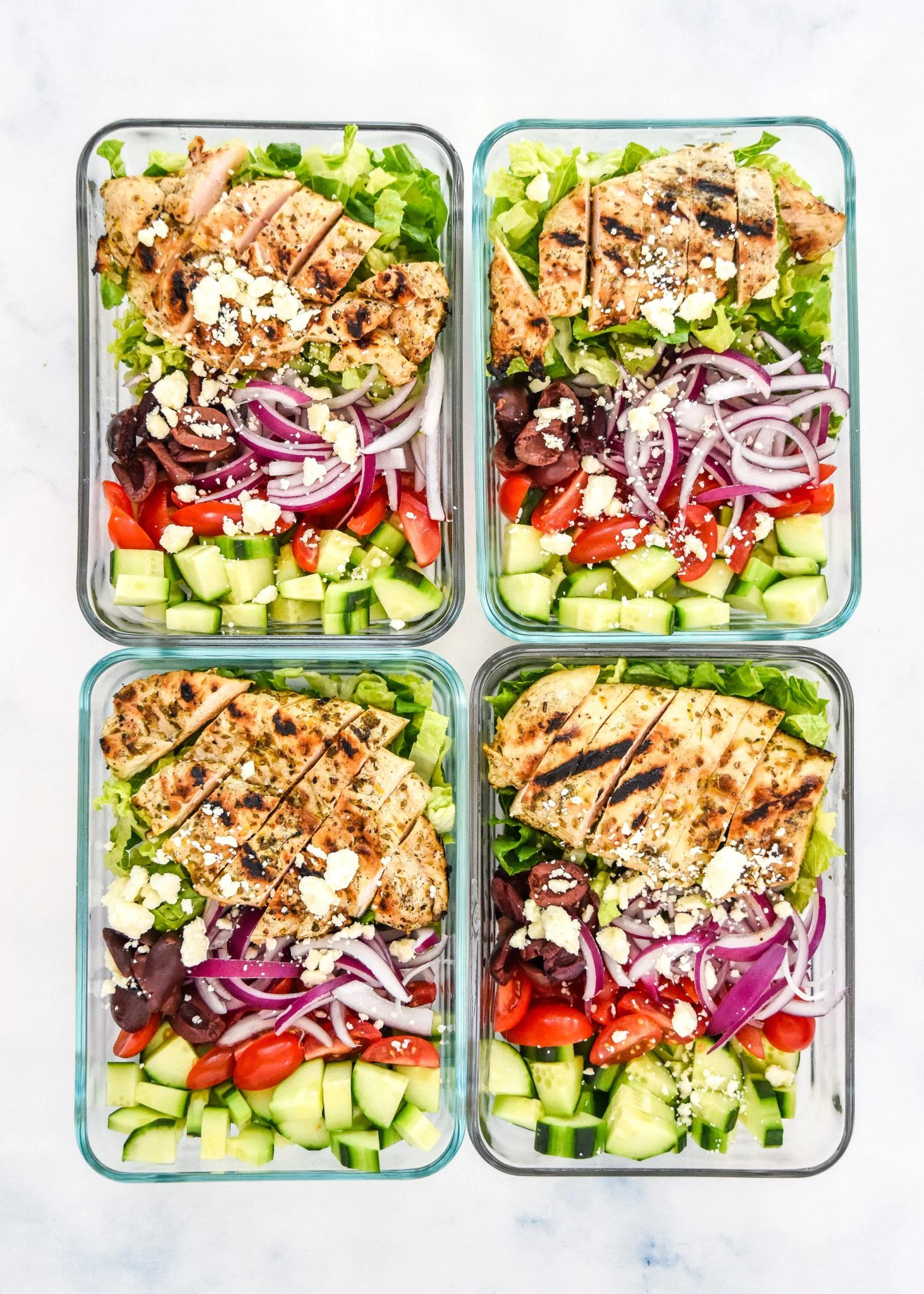 Greek Chicken Salad Meal Prep