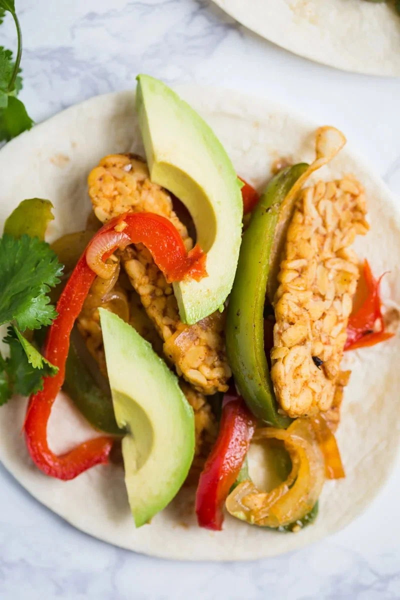 Easy Tempeh Fajitas