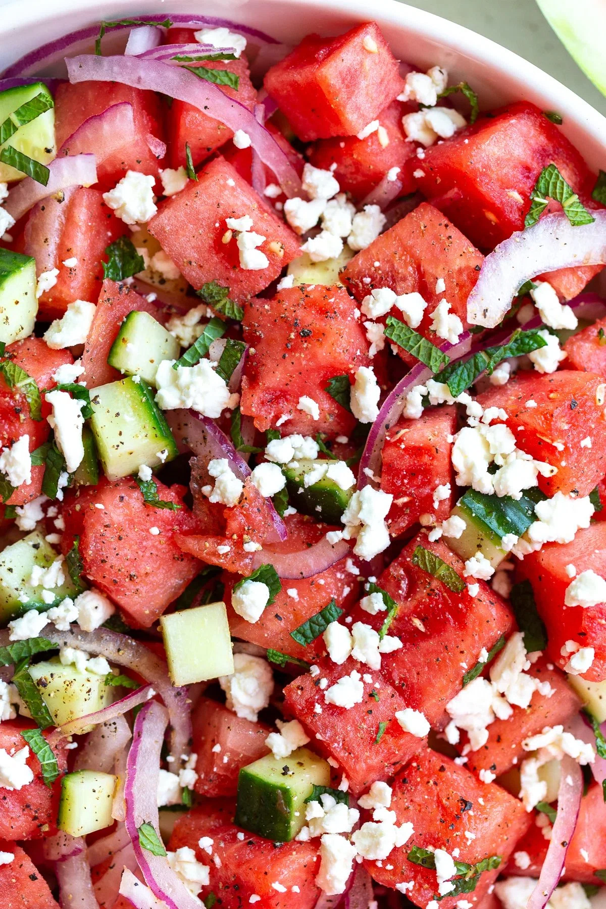 Watermelon Feta Mint Salad