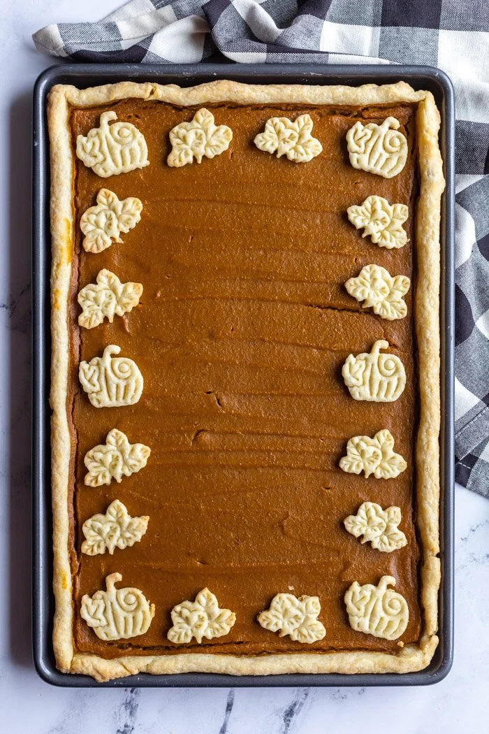 Sheet Pan Pumpkin Pie
