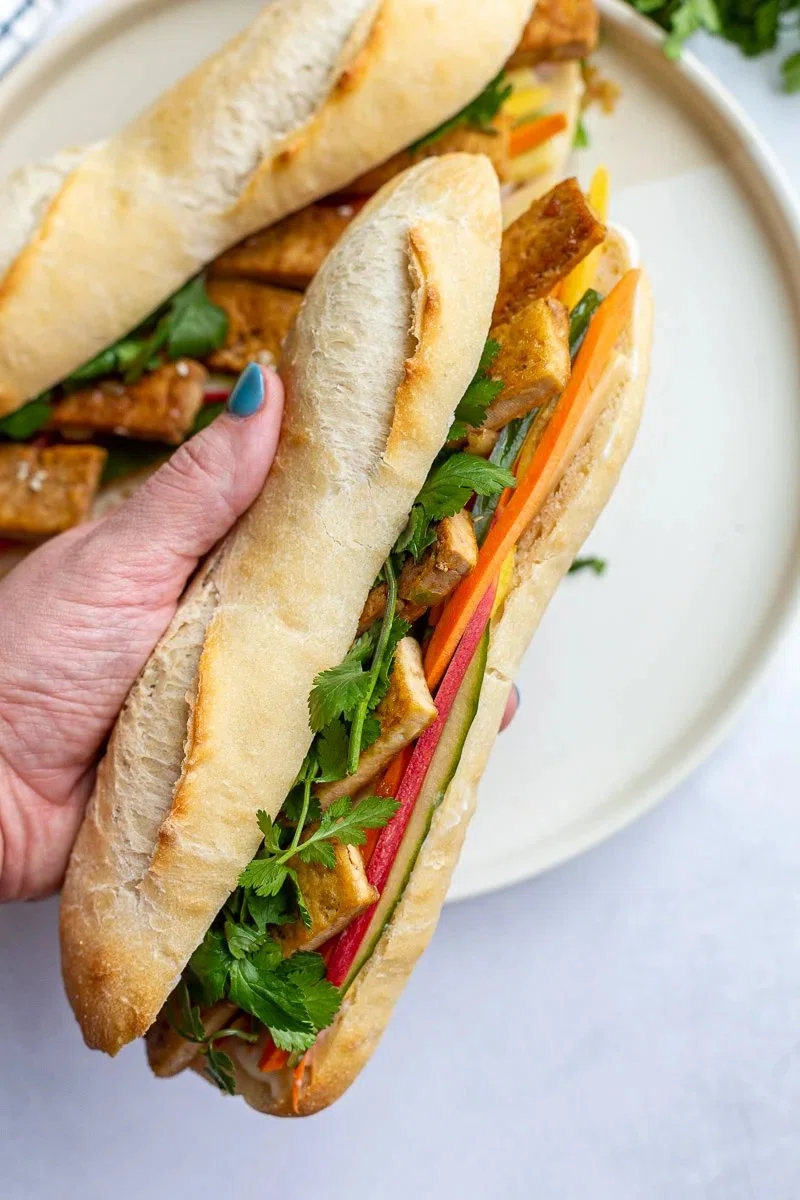 Tofu Banh Mi Sandwich (Vegan)