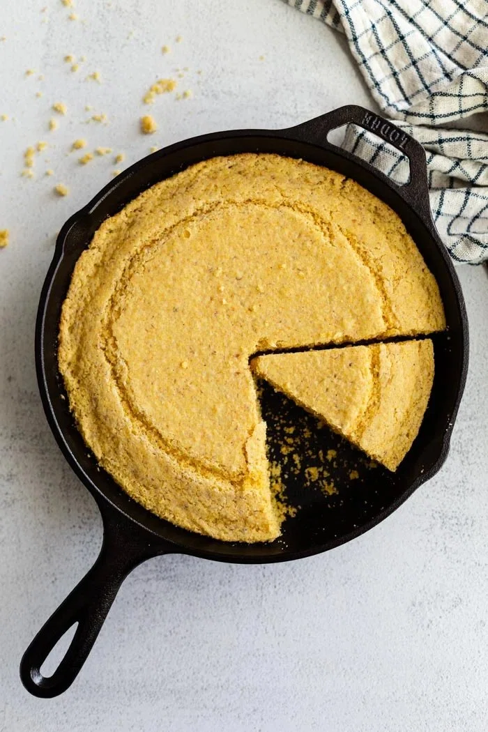 Vegan Cornbread (Moist, Easy & Made in a Skillet!)