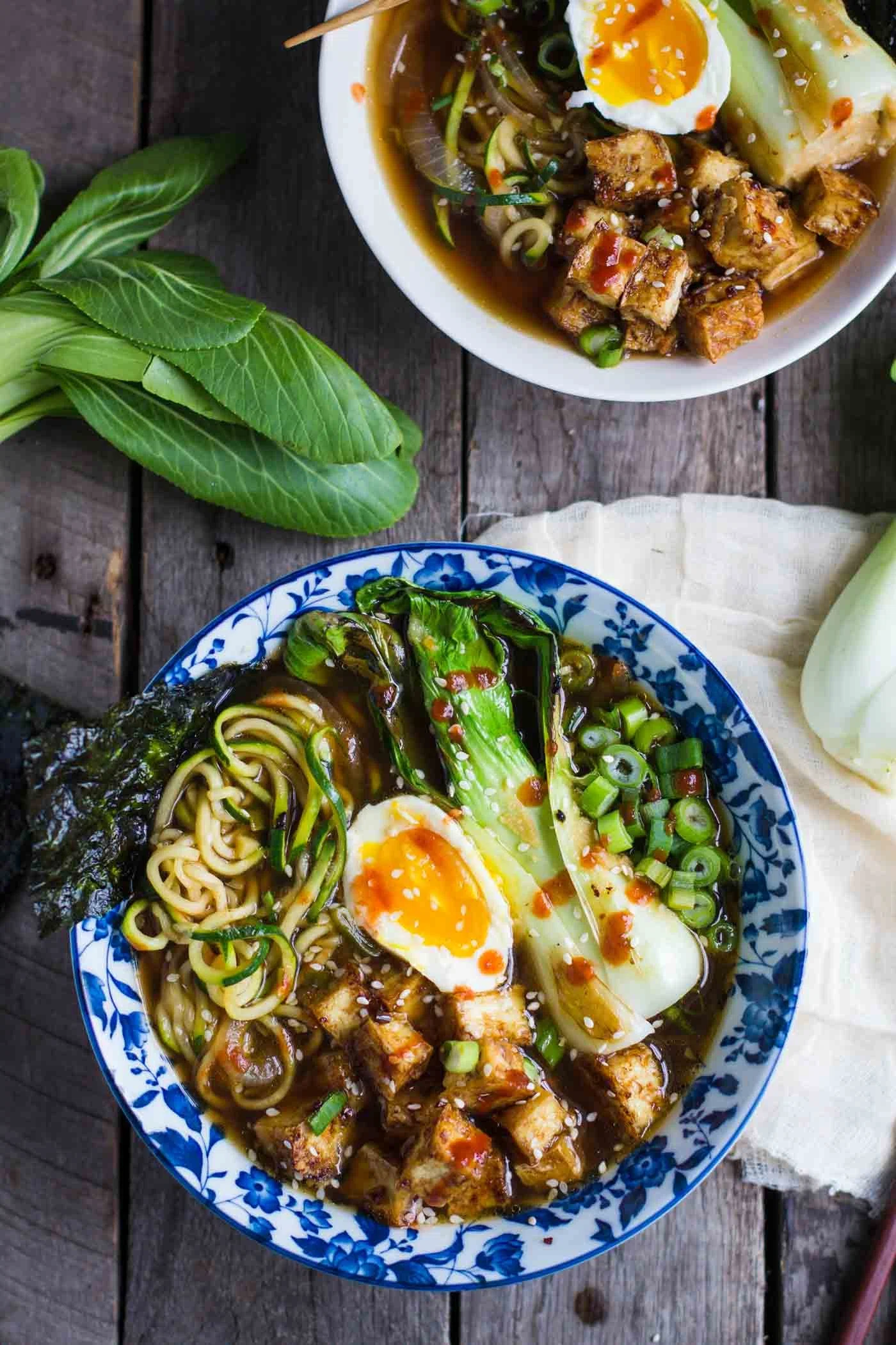Zucchini Noodle Ramen Soup