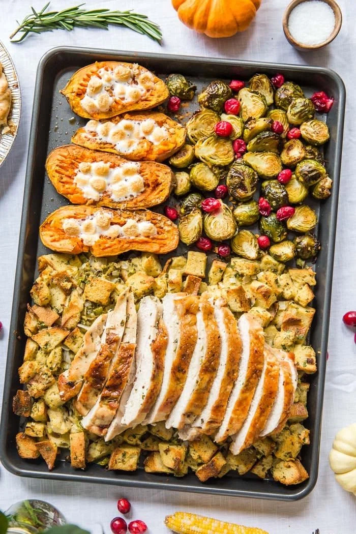 Sheet Pan Thanksgiving Dinner for 2