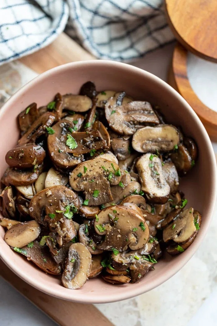 Sautéed Baby Bella Mushrooms