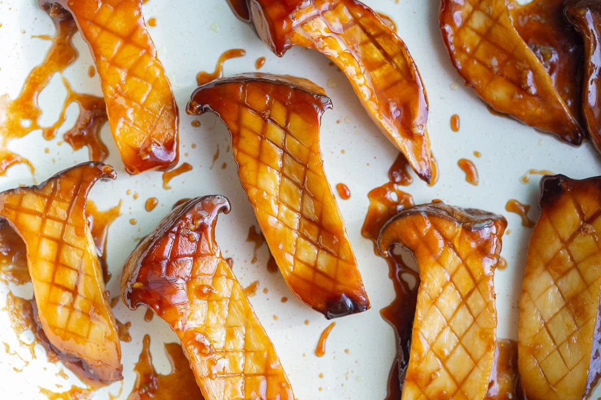 Teriyaki King Oyster Mushrooms