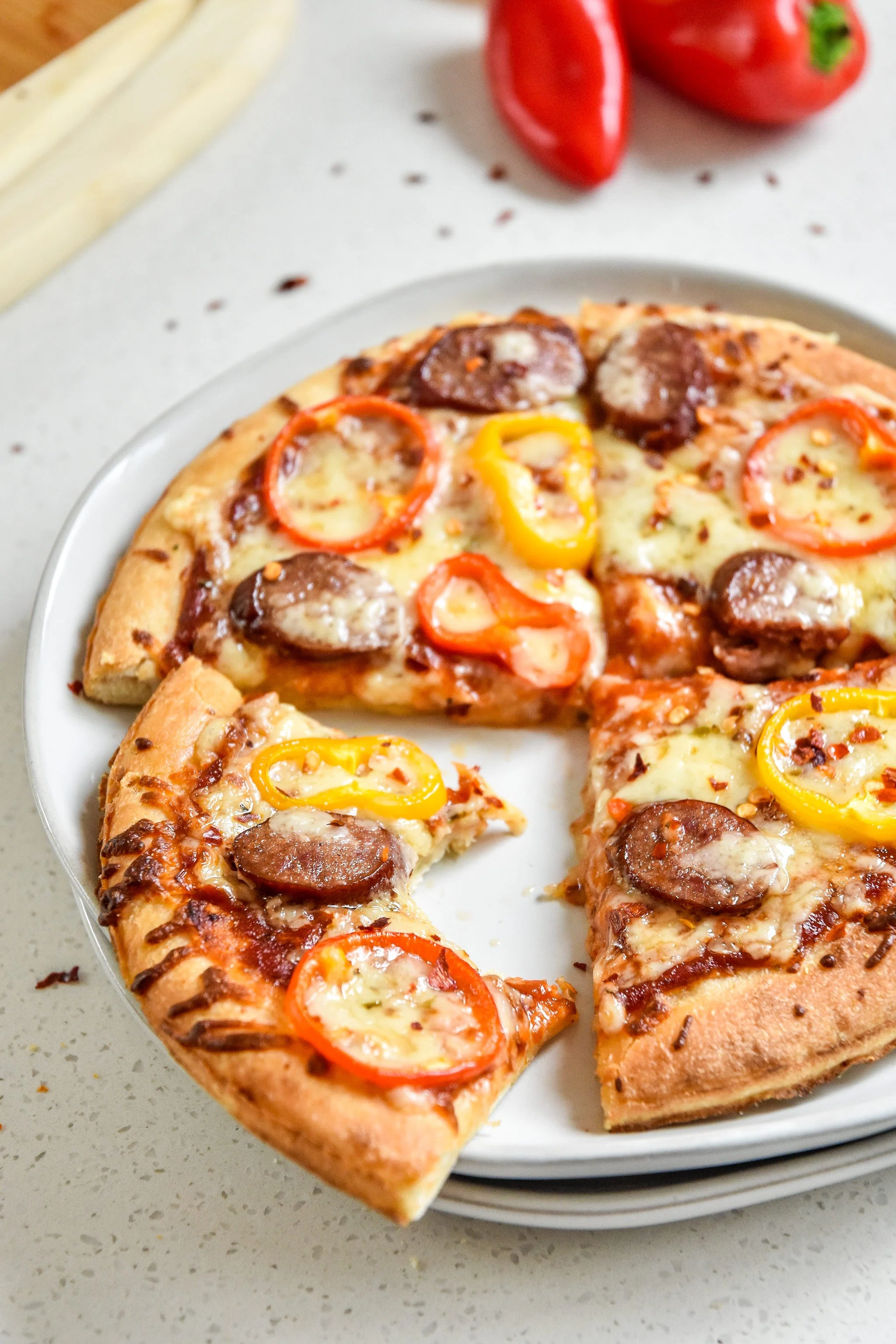 Sausage and Pepper Personal Pizzas