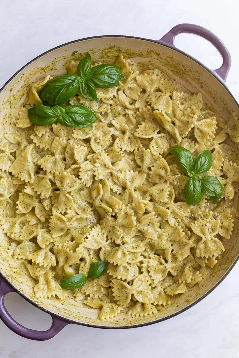 Pesto Cream Sauce (10 minutes!)