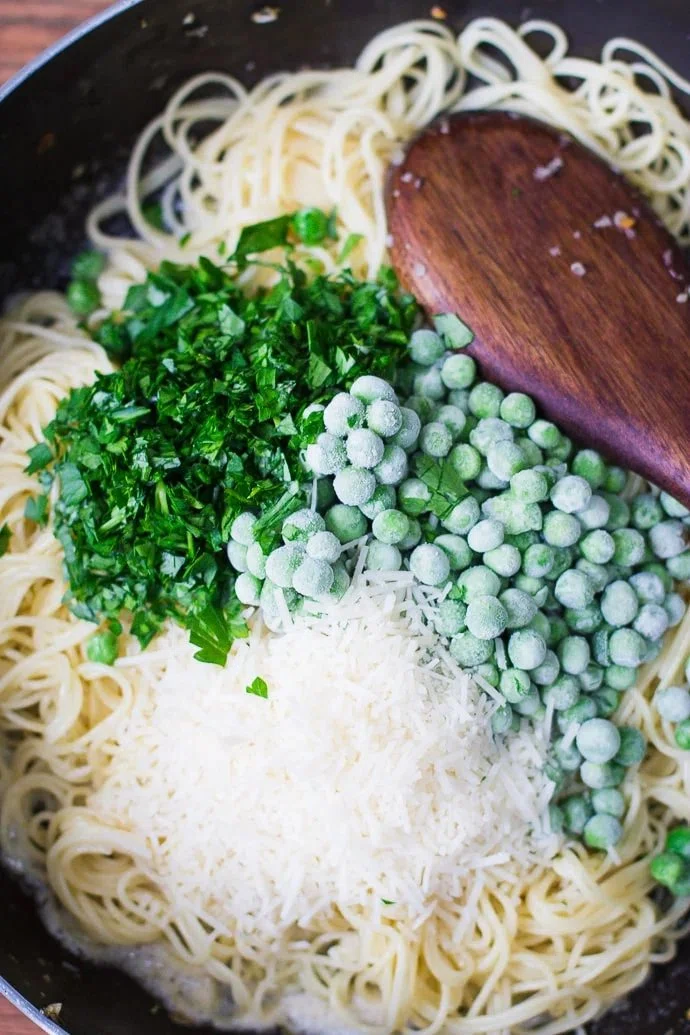 Garlic Buttered Shrimp Pasta