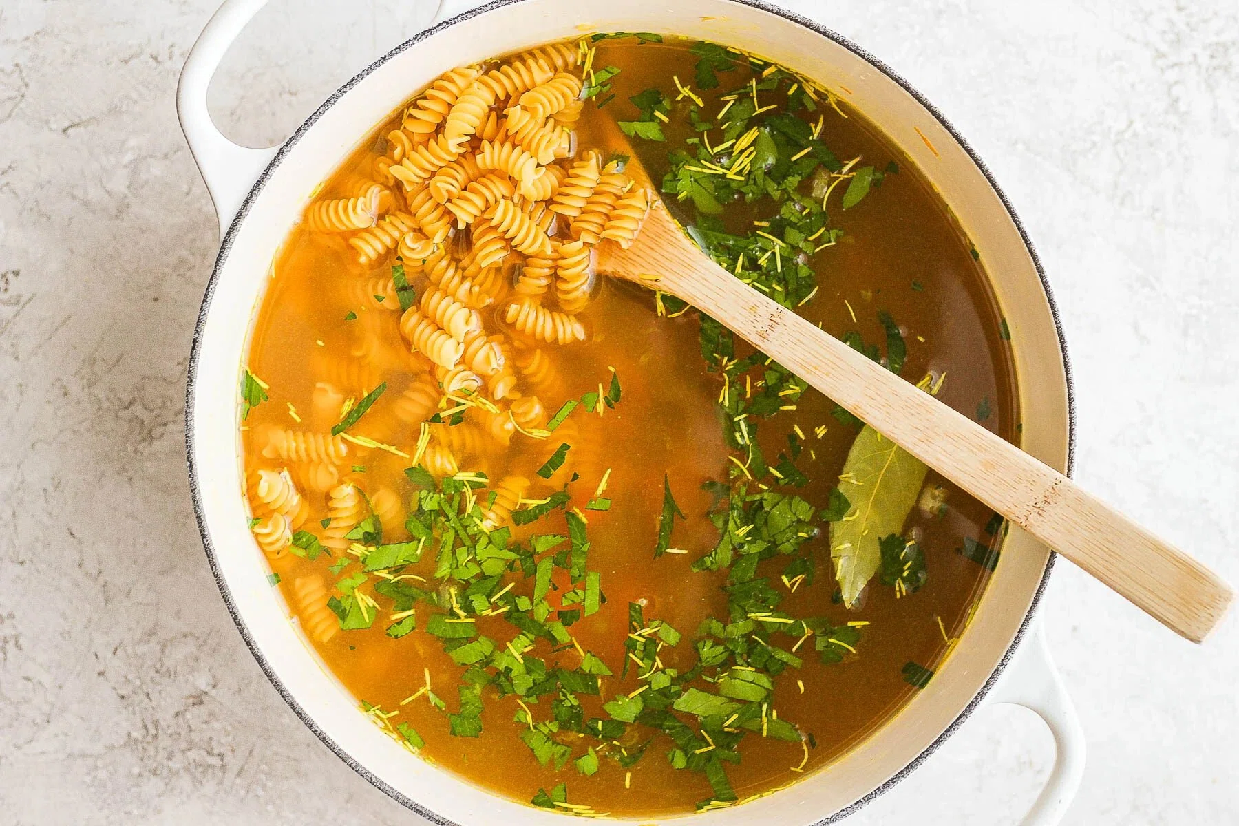 EASY Chickpea Noodle Soup