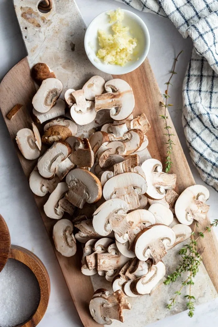 Sautéed Baby Bella Mushrooms