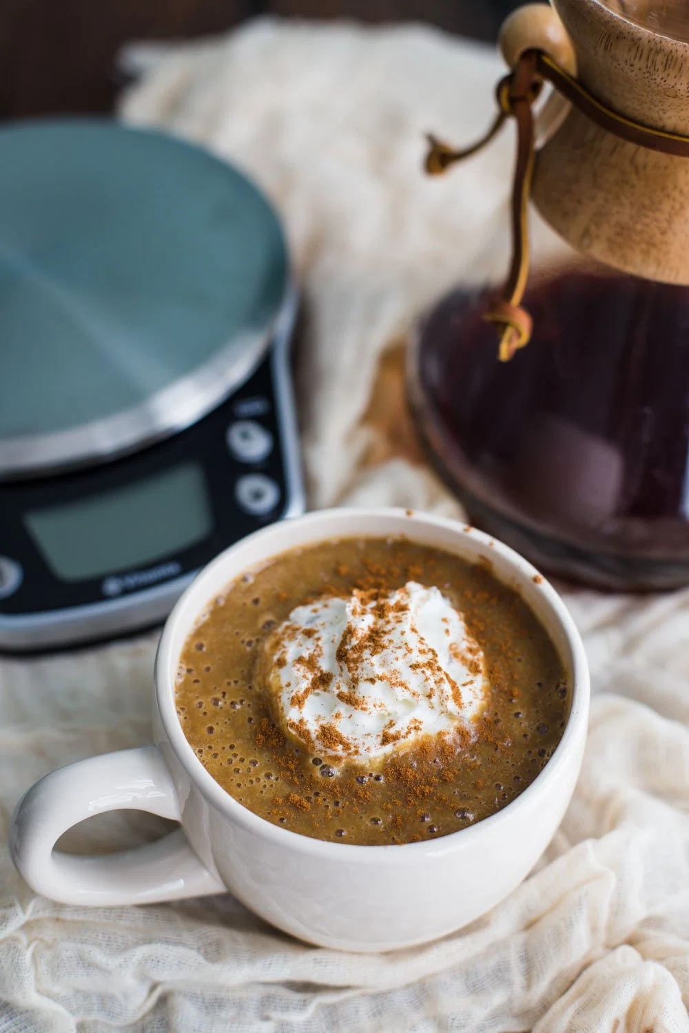 Warm Pumpkin Latte with the Vitamix Perfect Blend