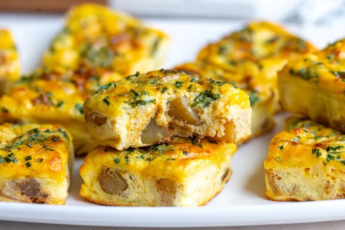 Potato Chive Egg Bites (Starbucks Copycat Recipe)