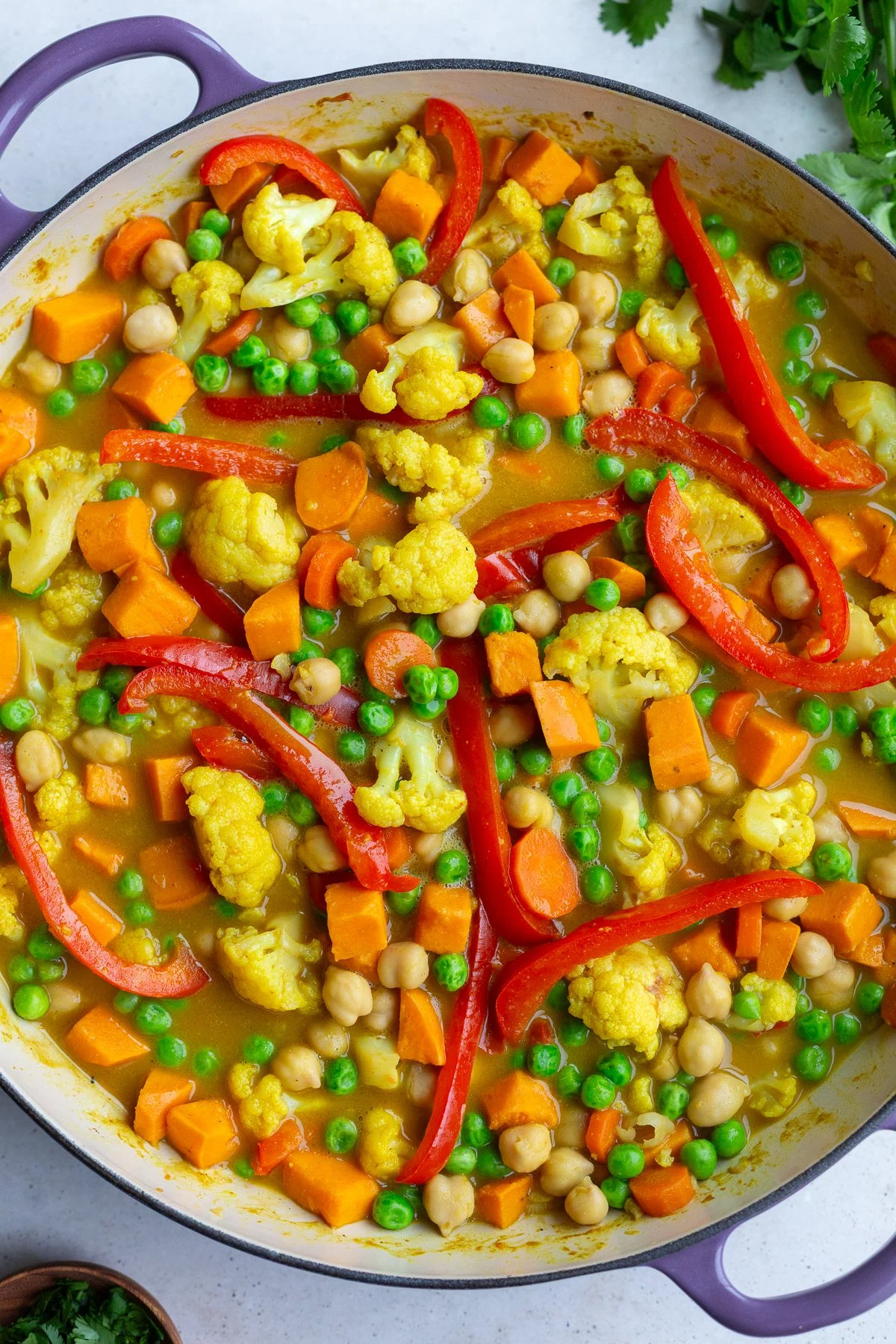 Chickpea & Sweet Potato Coconut Curry (vegan)