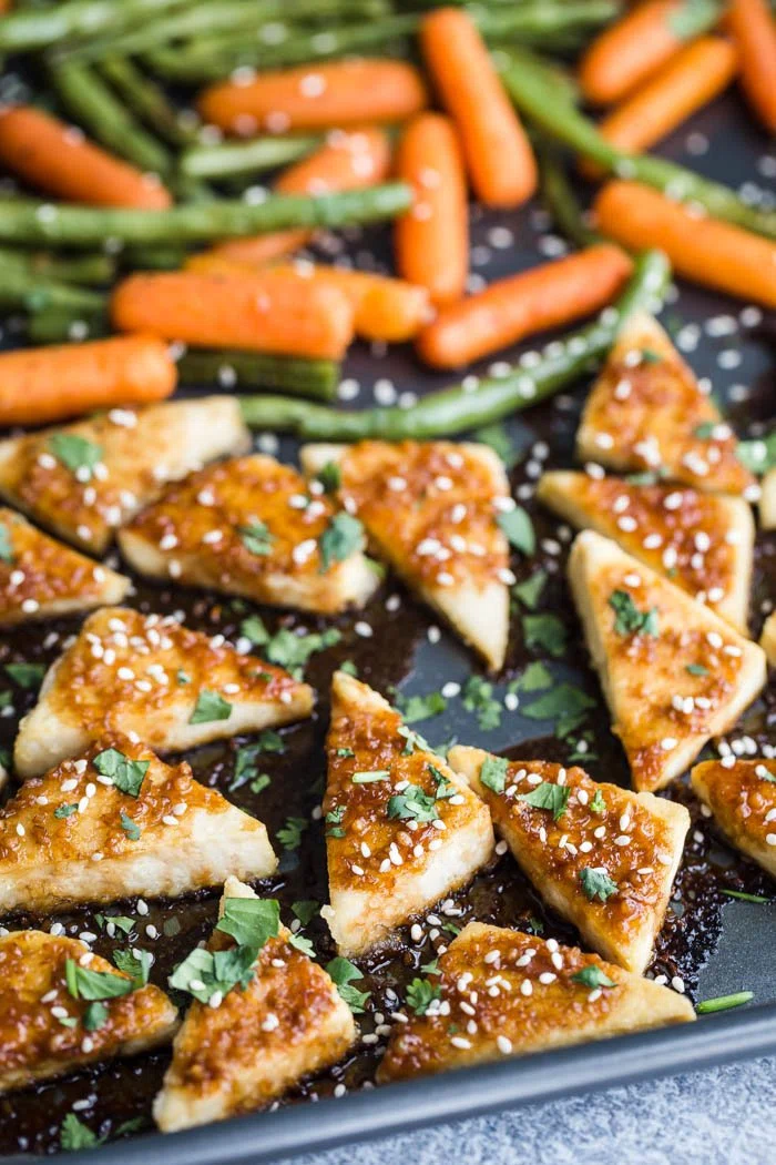 Sheet Pan Baked Tofu & Veggies