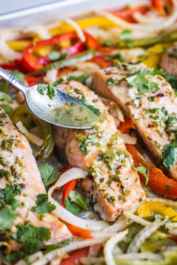 Sheet Pan Garlic Lime Salmon