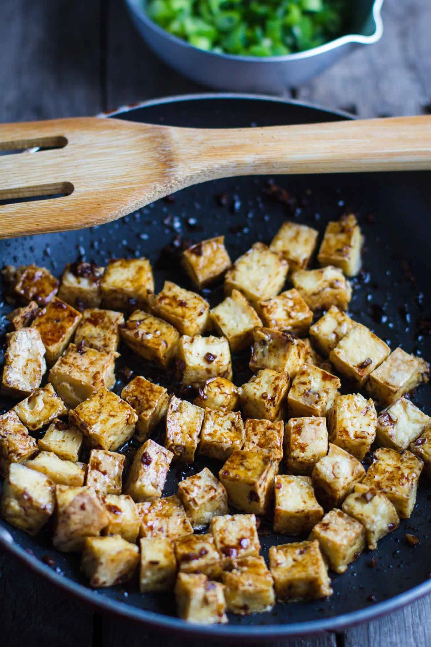 Green Onion & Garlic Crispy Tofu