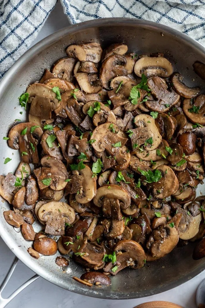 Sautéed Baby Bella Mushrooms
