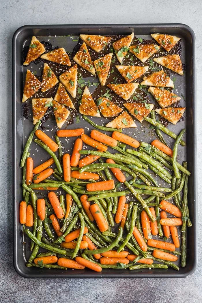 Sheet Pan Baked Tofu & Veggies