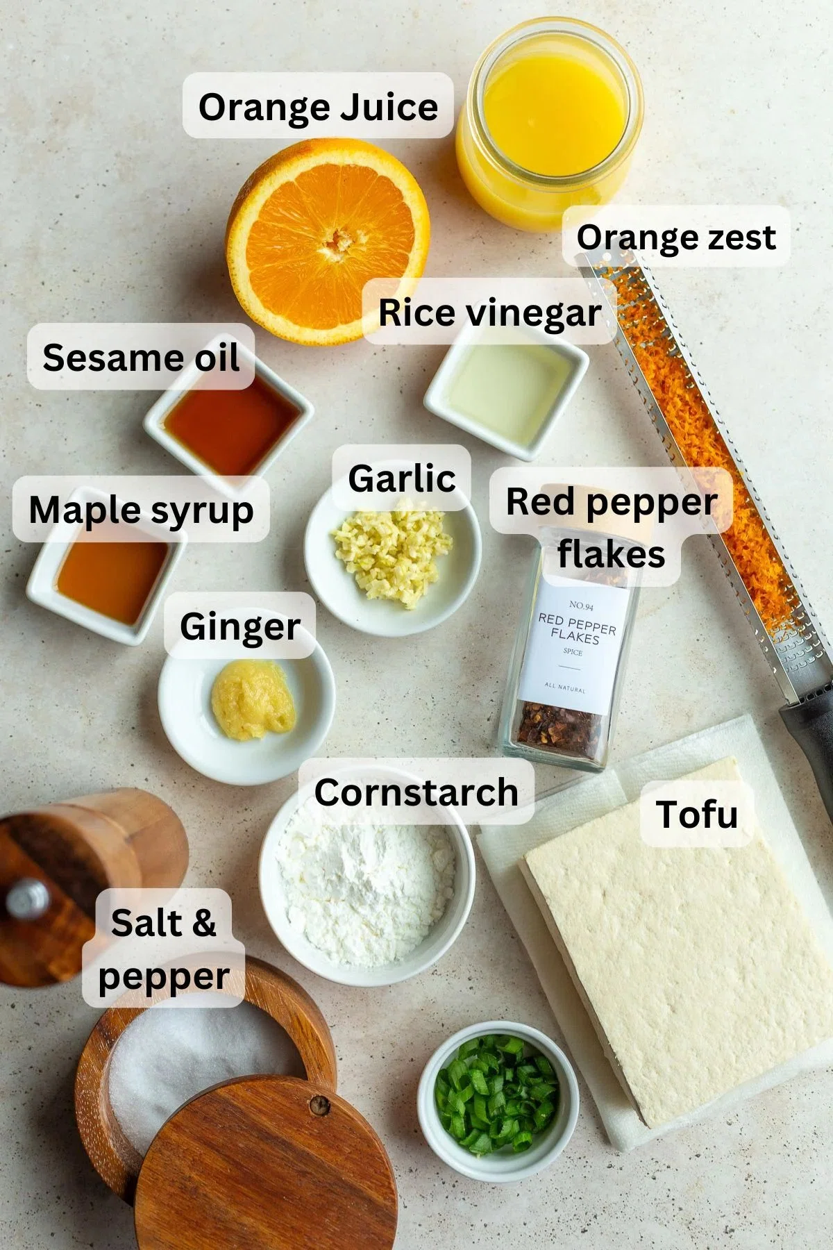 Crispy Orange Tofu (vegan)