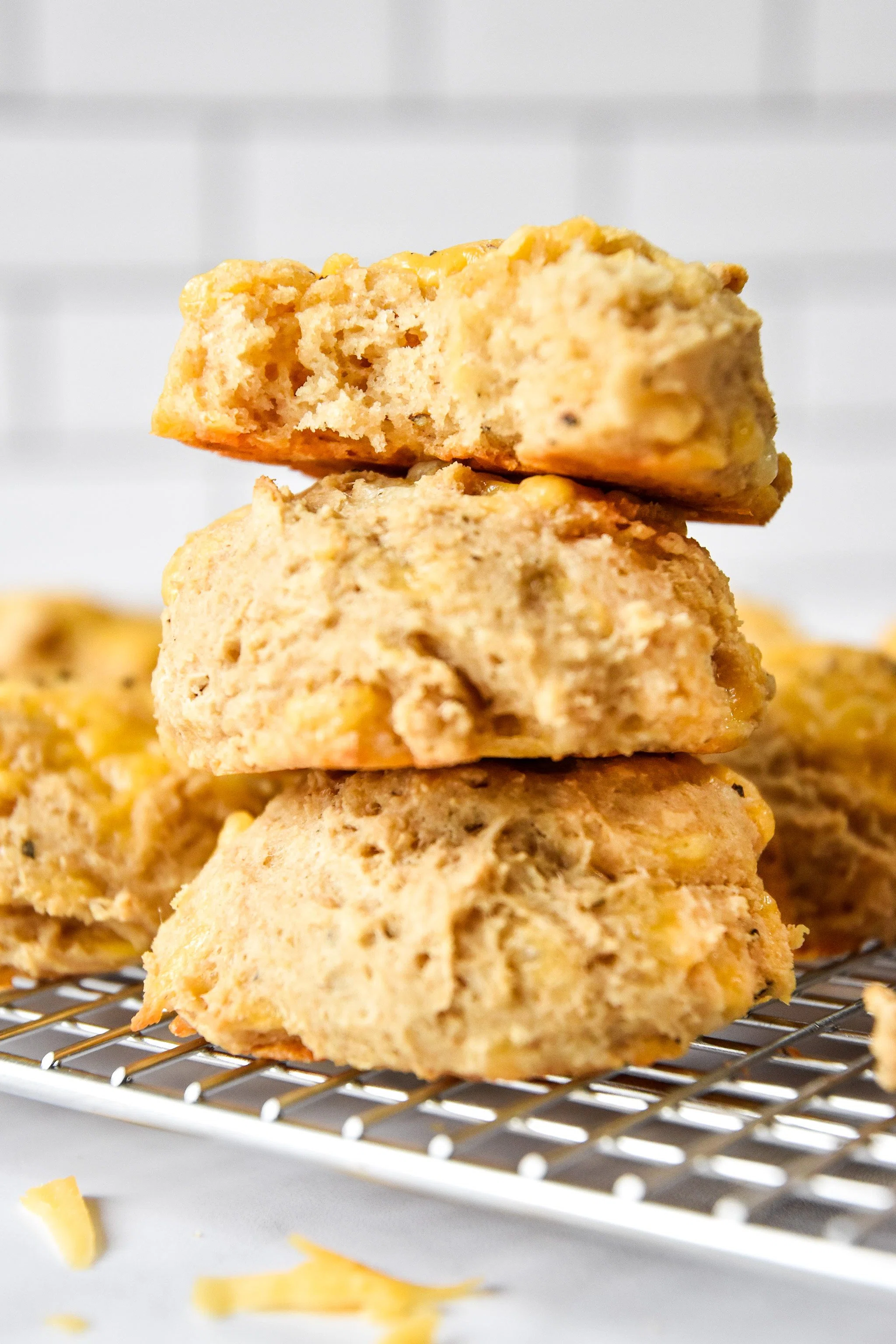 Pancake Mix Cheddar Drop Biscuits