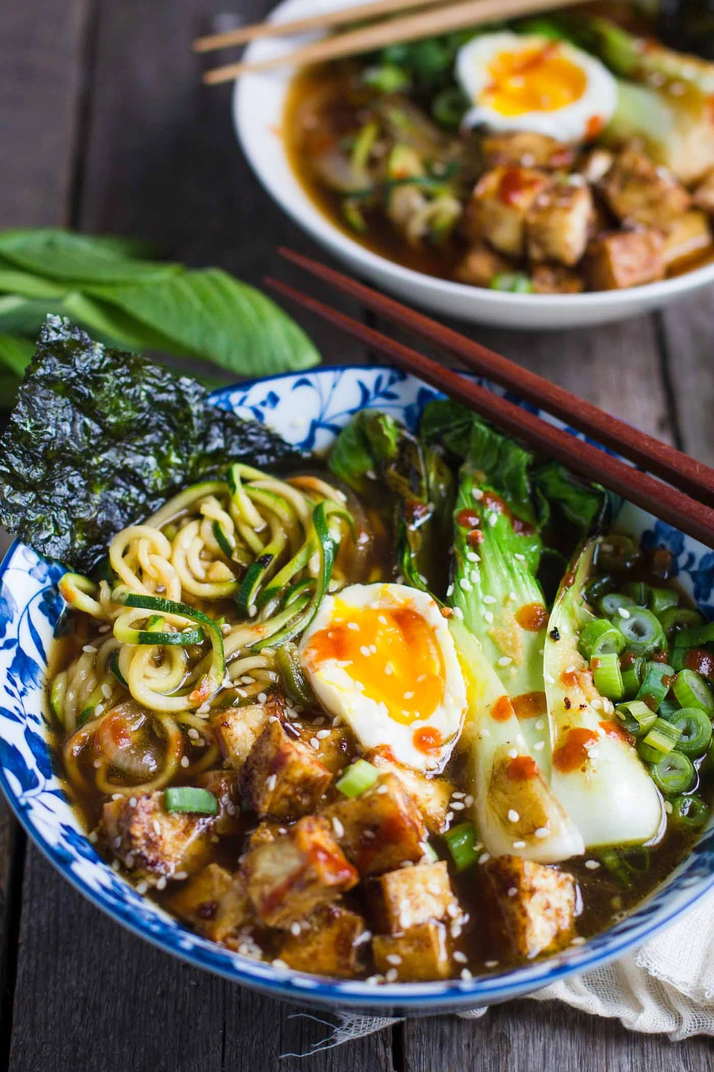 Zucchini Noodle Ramen Soup