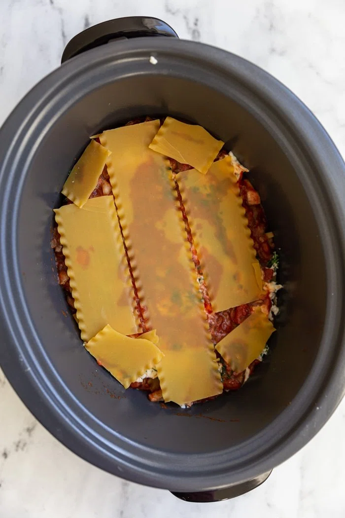 Vegetarian Crockpot Lasagna