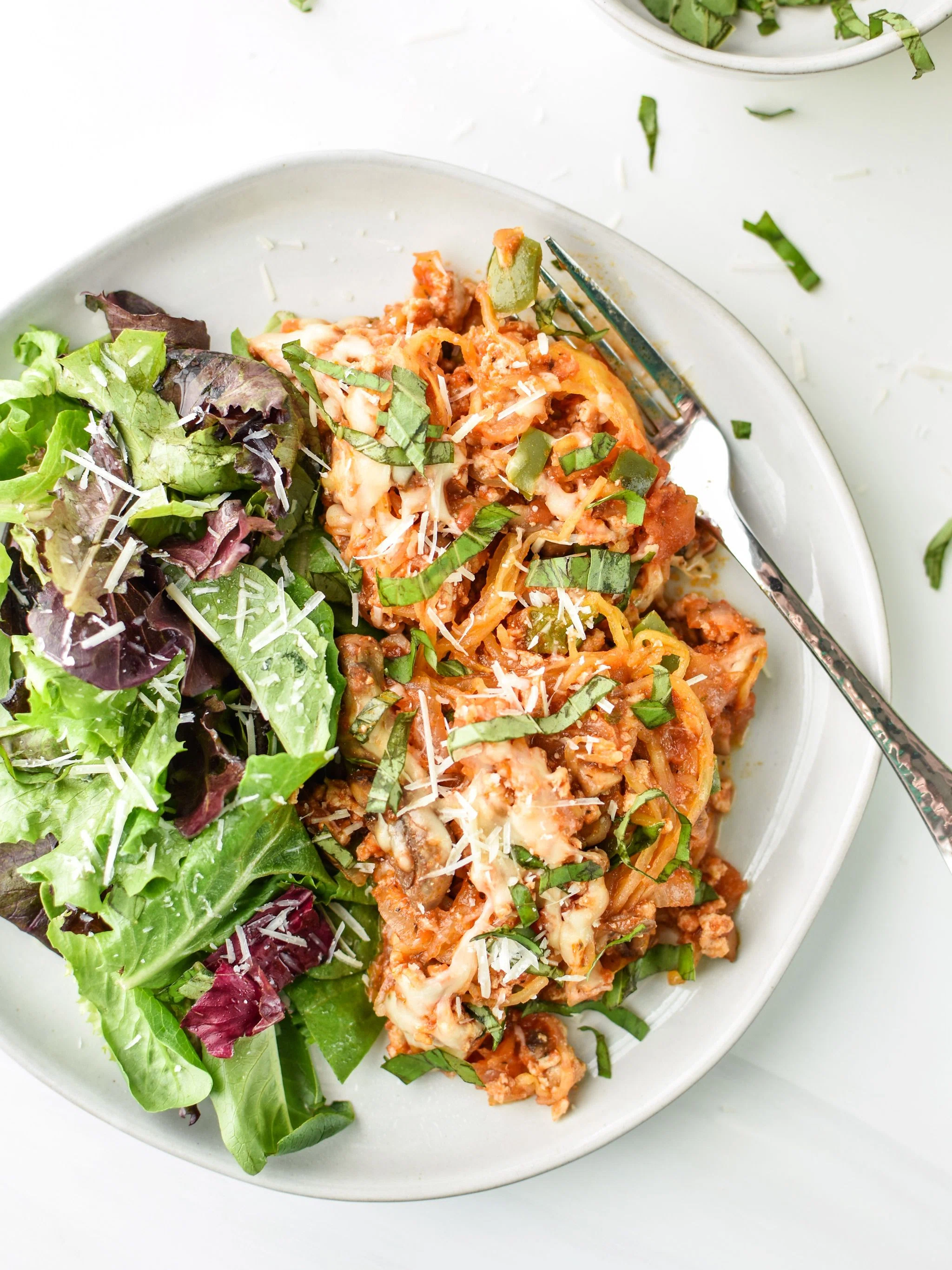 Spaghetti Squash Spaghetti Bake