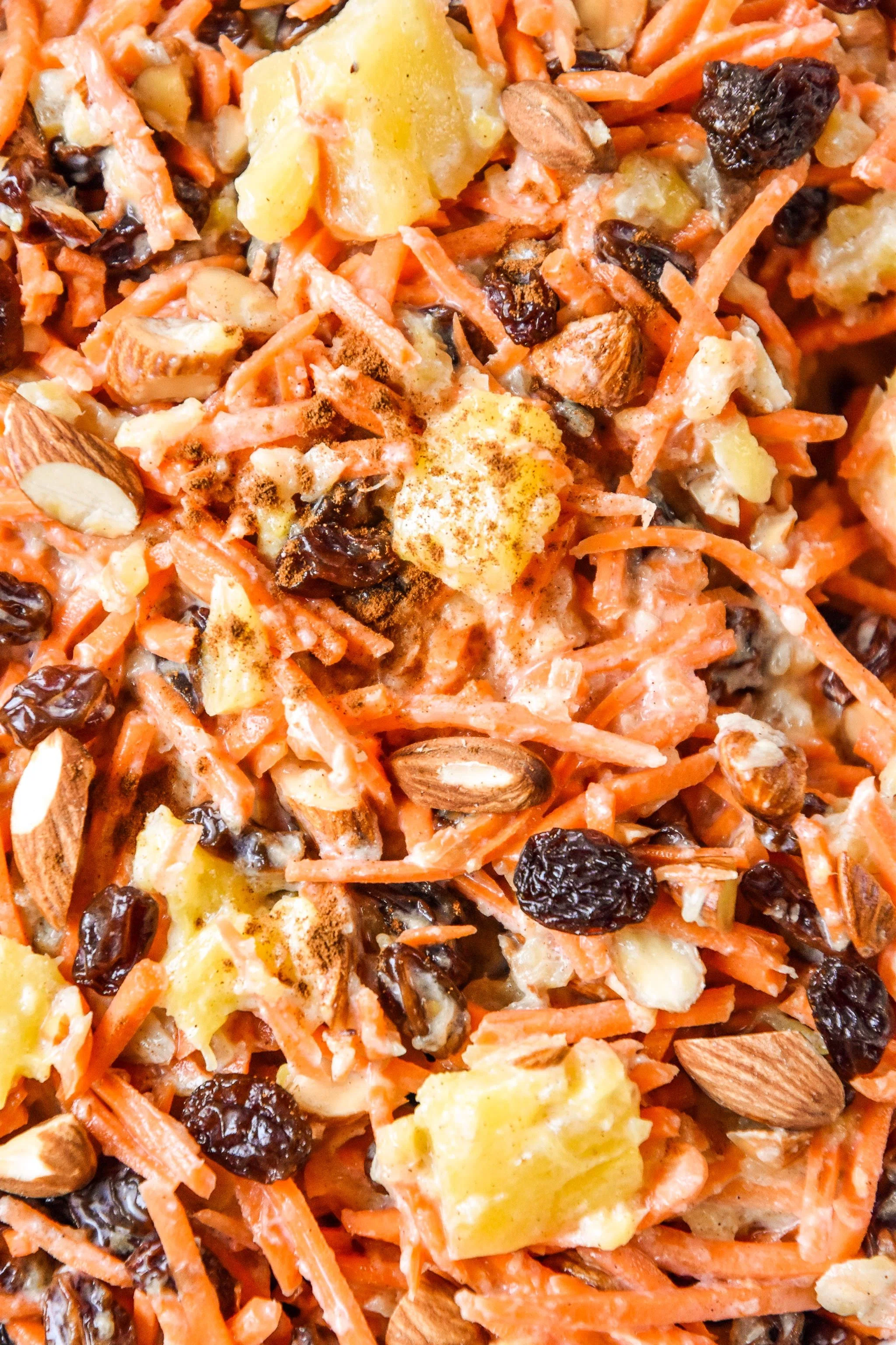 Cinnamon Raisin Carrot Salad