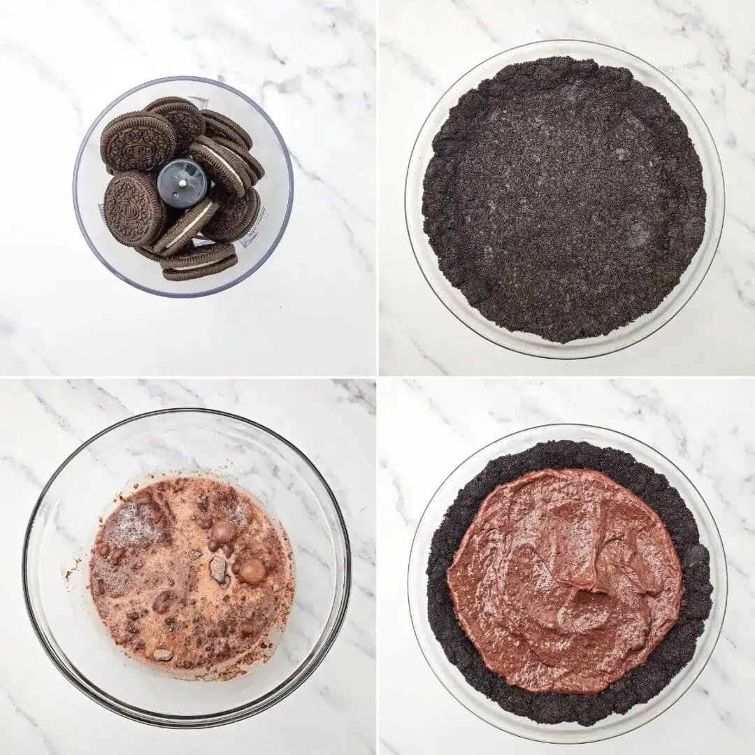 Mint Oreo Pudding Pie