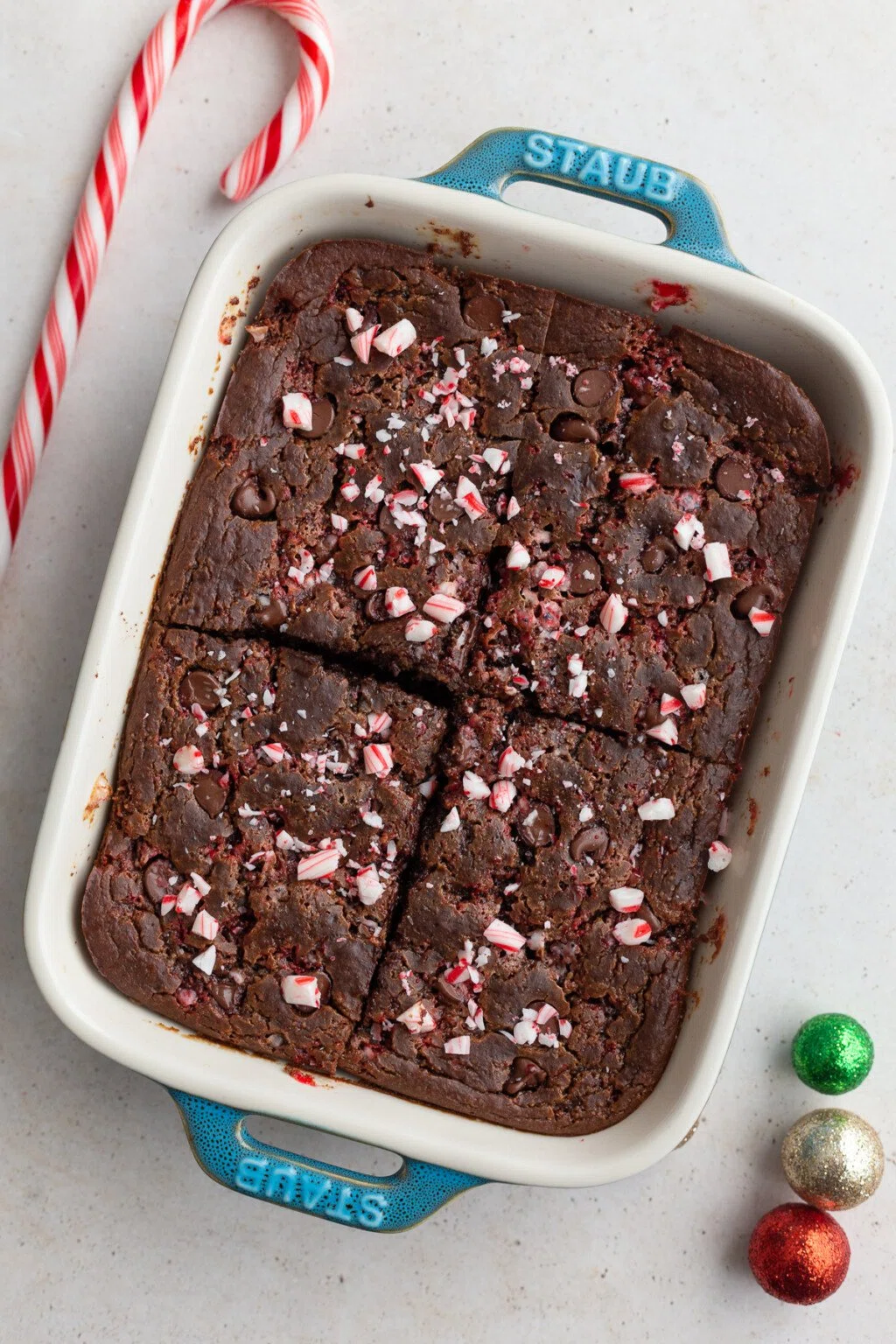 Chocolate Peppermint Baked Oats