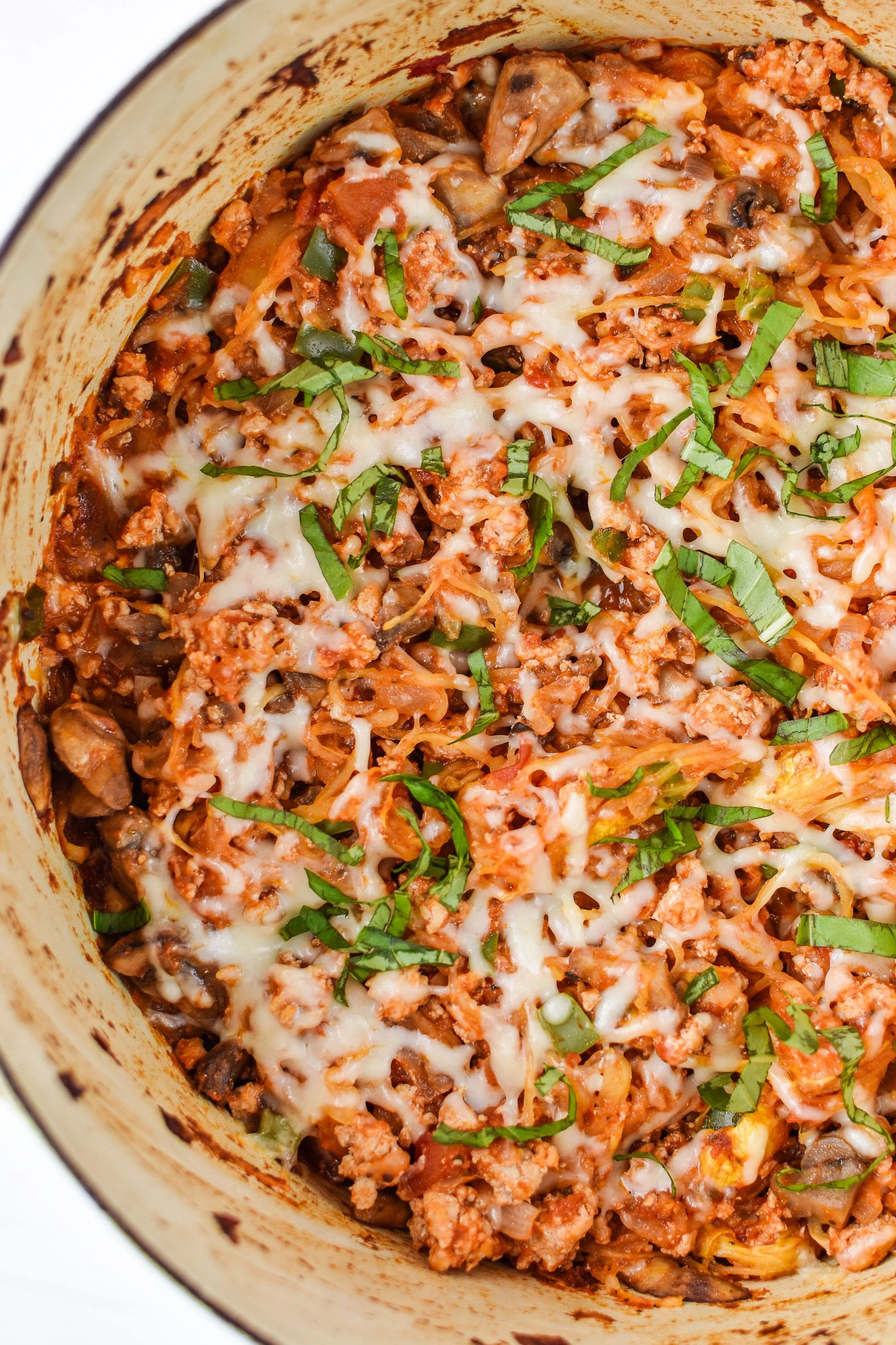 Spaghetti Squash Spaghetti Bake