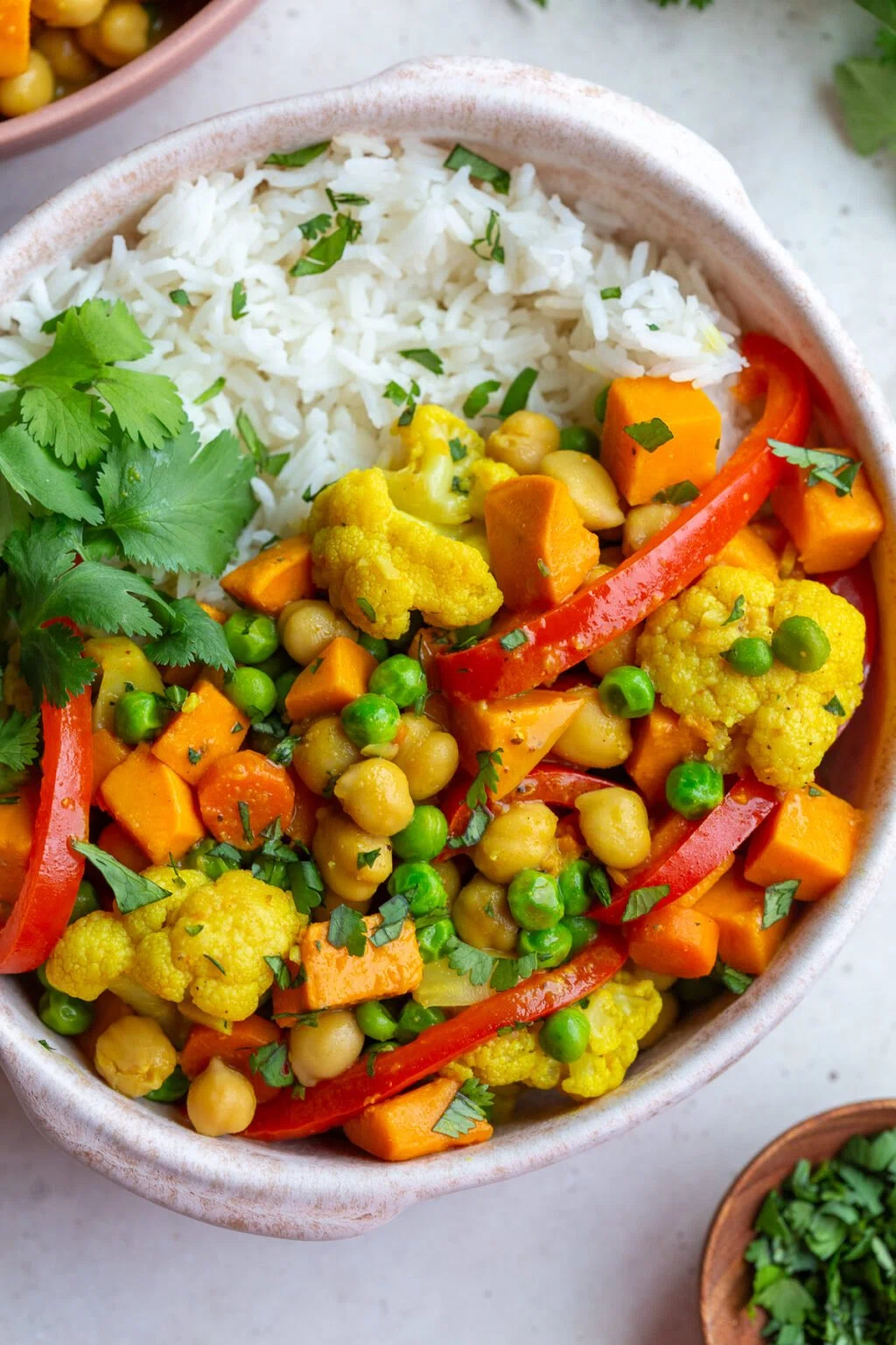 Chickpea & Sweet Potato Coconut Curry (vegan)
