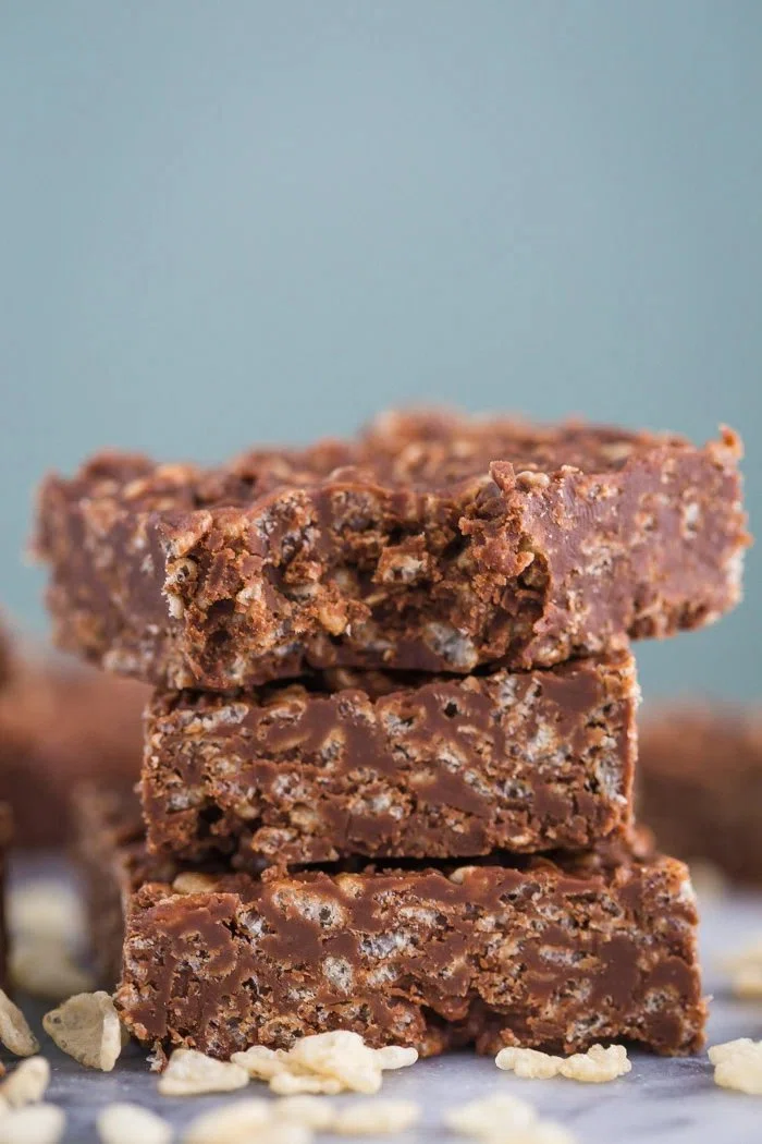 Healthy Rice Crispy Chocolate Bars